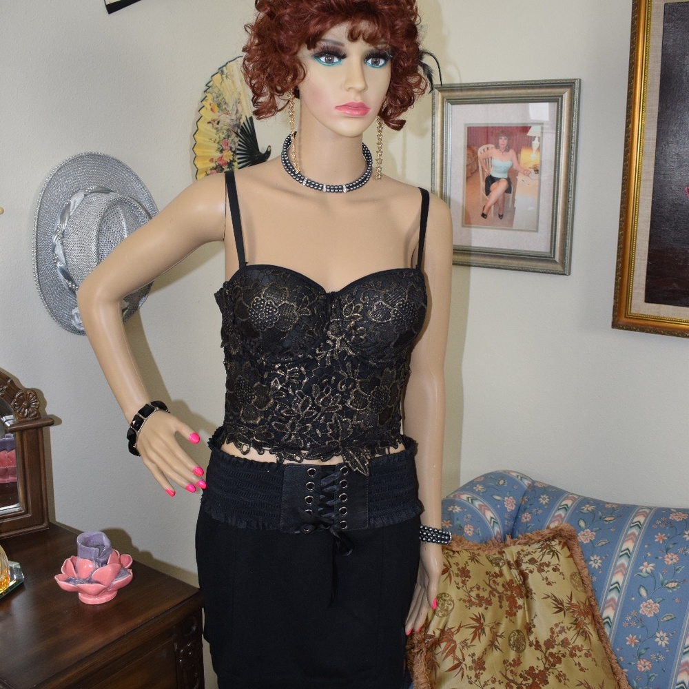 BLACK STRETCH BELT WITH BOW IN FRONT ADJUSTABLE...